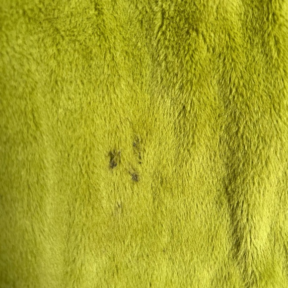 UNIF Debbie Jacket Green Fuzzy Snap Button Oversized Size XS - Picture 12 of 13